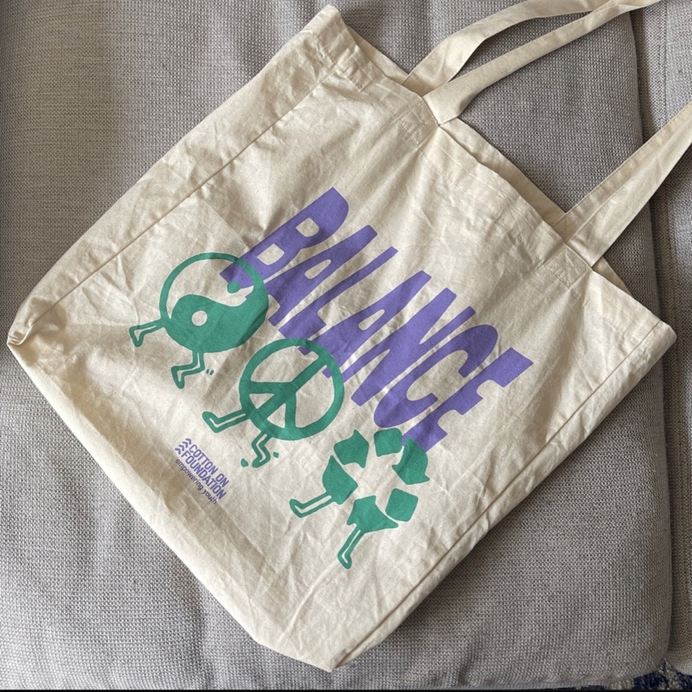 balance tote bag